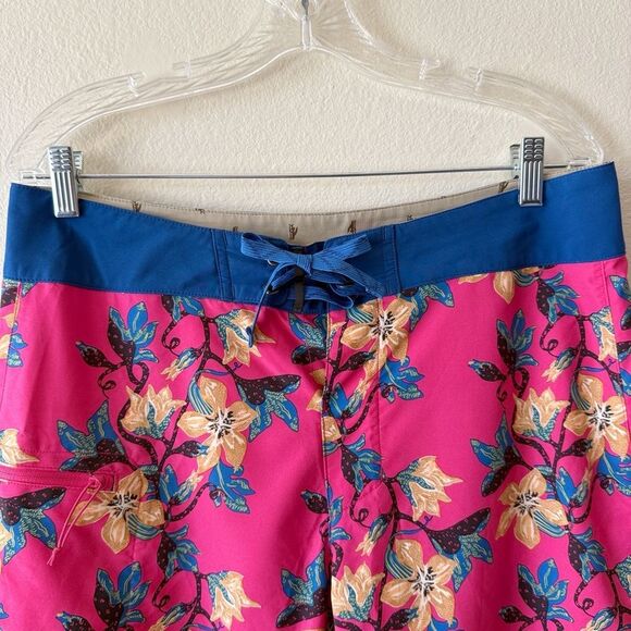 Patagonia Hot Pink Floral Board Shorts - Picture 2 of 9